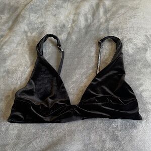 Victoria’s Secret Black Velvet Bralette